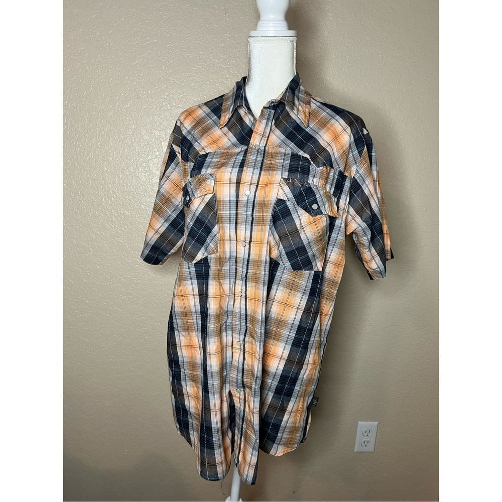 Canyon Guide Outfitters pearl button down casual western style top - large
